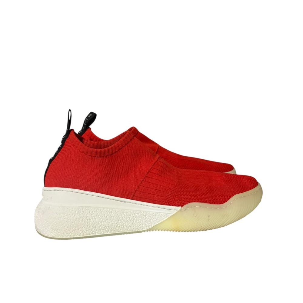 Stella McCartney Red Knit Fabric Slip On Sneakers Men’s Size 41